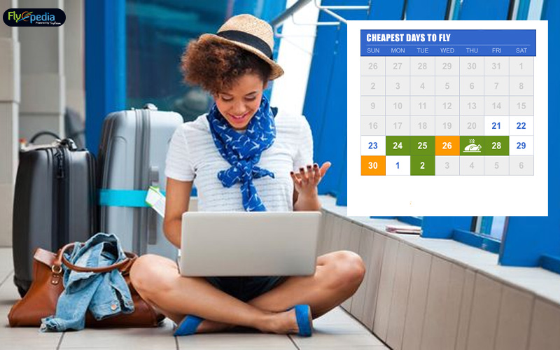 Make a note of the cheapest days to fly