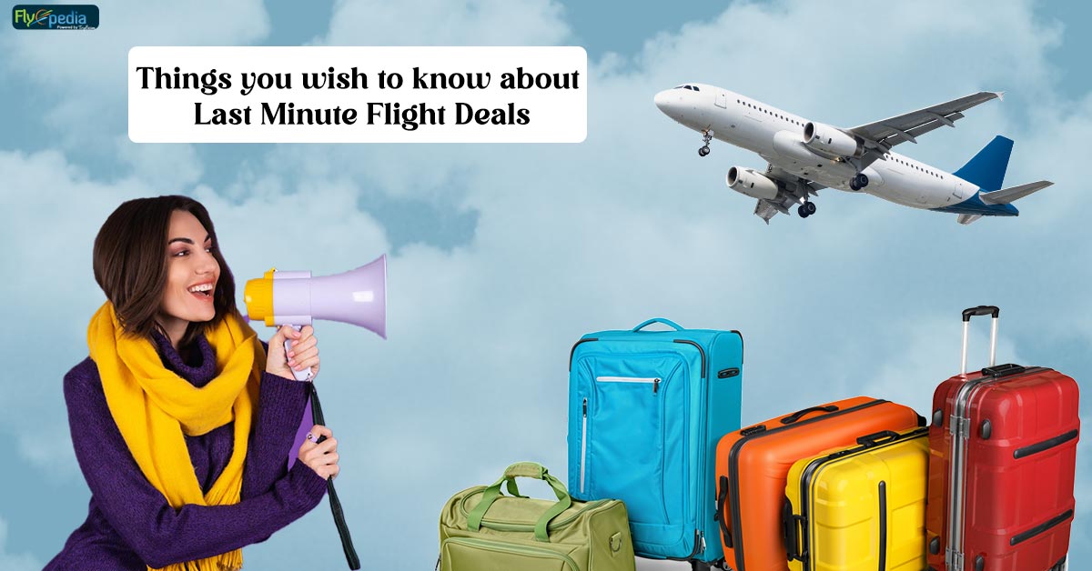 Things you wish to know about Last Minute Flight Deals