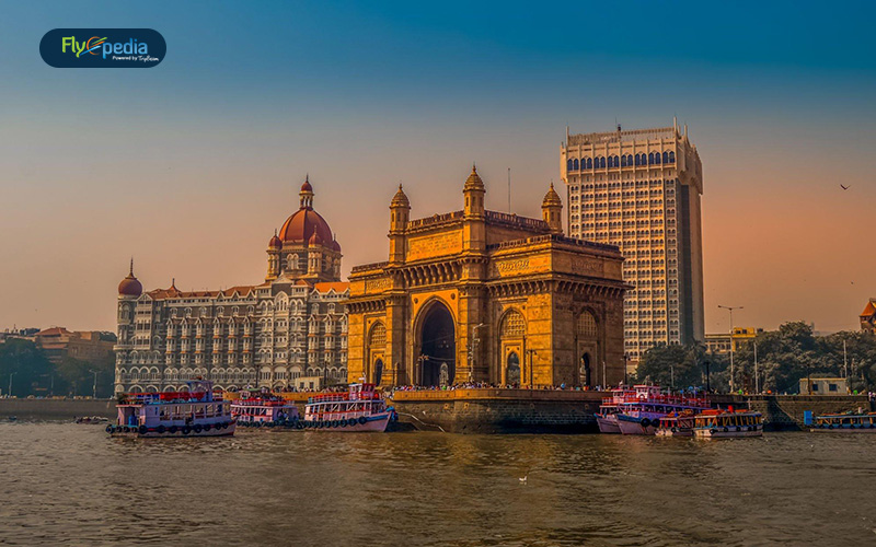 Get a glimpse into the Gateway of India at Colaba district