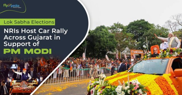 Lok Sabha Elections NRIs Host Car Rally Across Gujarat in Support of PM Modi