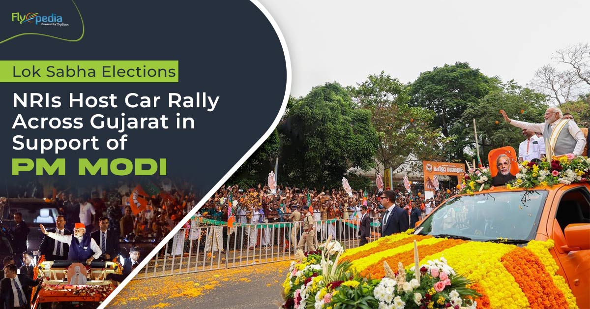 Lok Sabha Elections: NRIs Host Car Rally Across Gujarat in Support of PM Modi