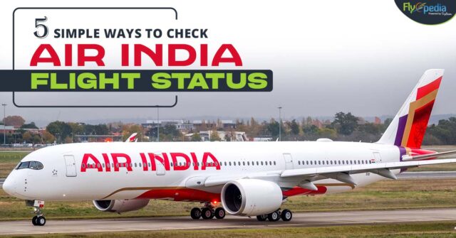 5 simple ways to check air India flight status