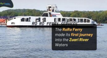 The RoRo Ferry Made Its First Journey Into The Zuari River Waters