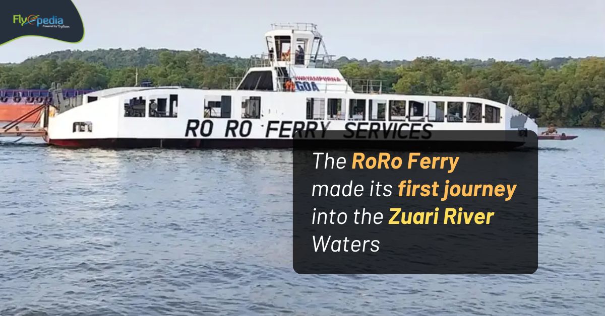 The RoRo Ferry Made Its First Journey Into The Zuari River Waters